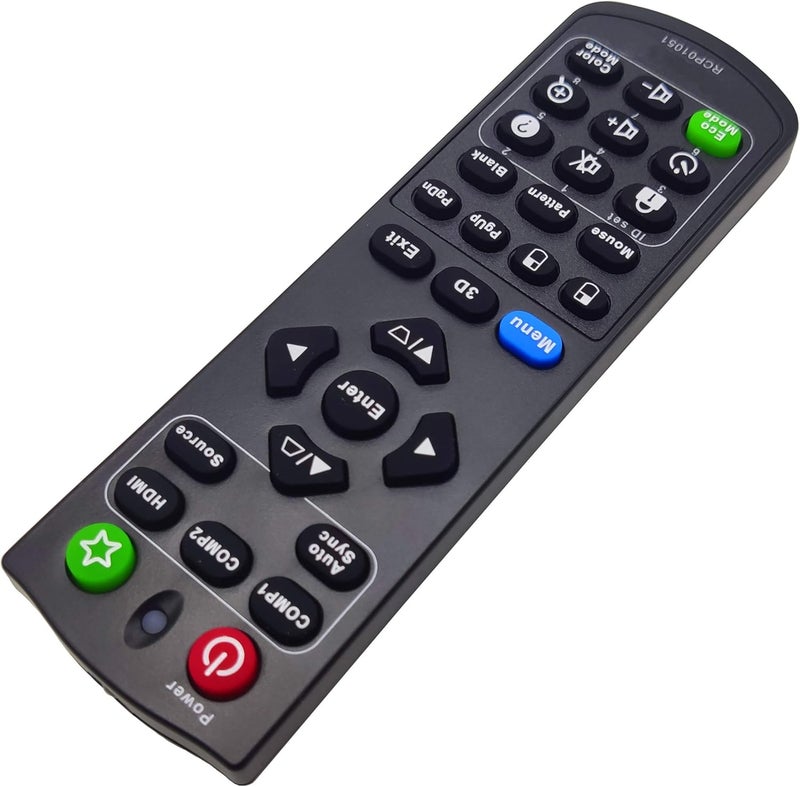 INTECHING A-00009740 Projector Remote Control for ViewSonic PJD5150, PJD5151, PJD5153, PJD5155, PJD5155L, PJD5250, PJD5250L, PJD5253, PJD5255, PJD5255L, PJD5350LS, PJD5550LWS, PJD5555LW, PJD7720HD - Image 1